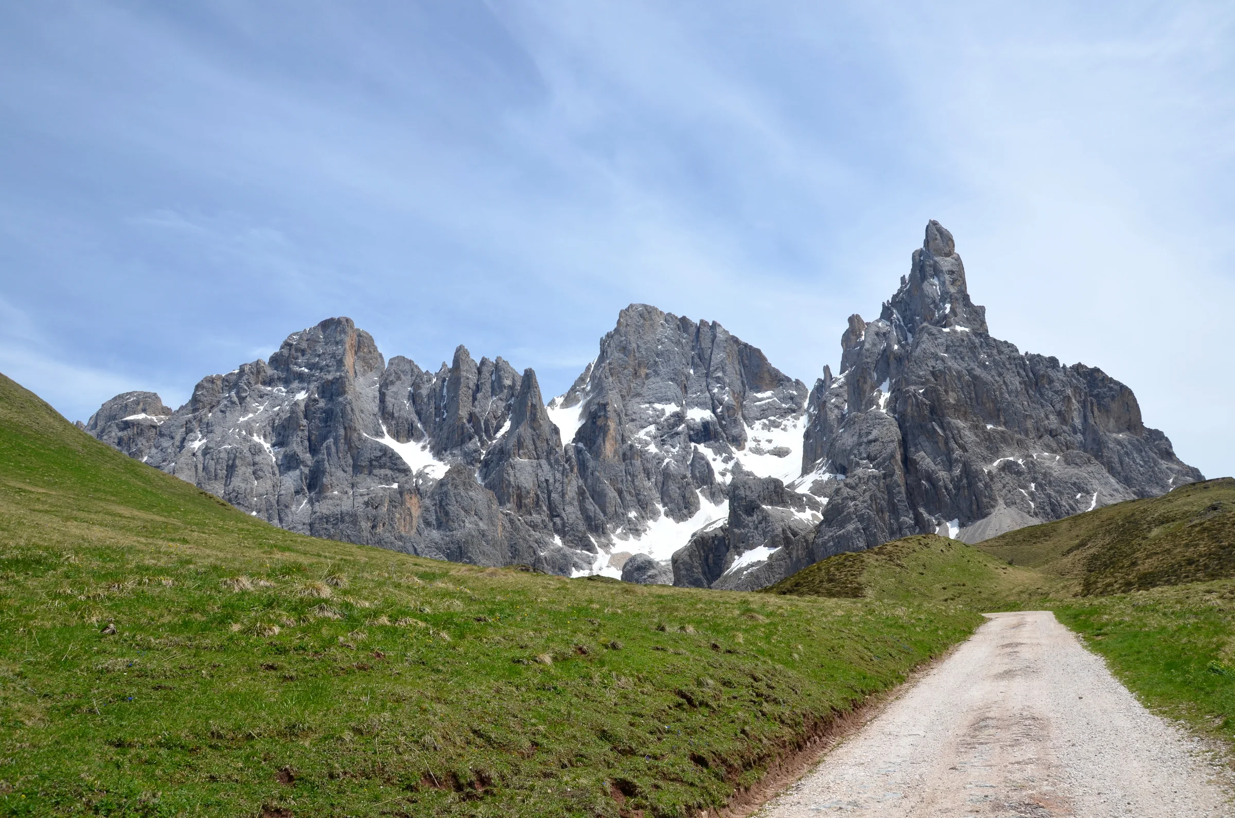 Dolomitenpanorama am Passo Rolle